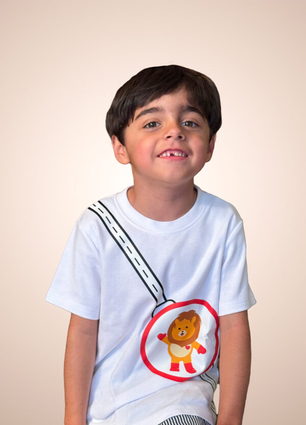 Playera duchenne cinturon niños